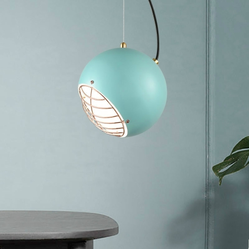 

Creative Macaron Single Head Chandelier with 5W Warm White LED(Blue )