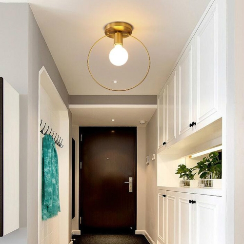 

Simple Modern Aisle Copper Lamp without Light Source( Ceiling Type )