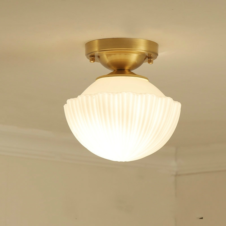 

Modern Simple Copper Creative Personality Bedroom Modern Ceiling Lamp without Light Source(Style G)