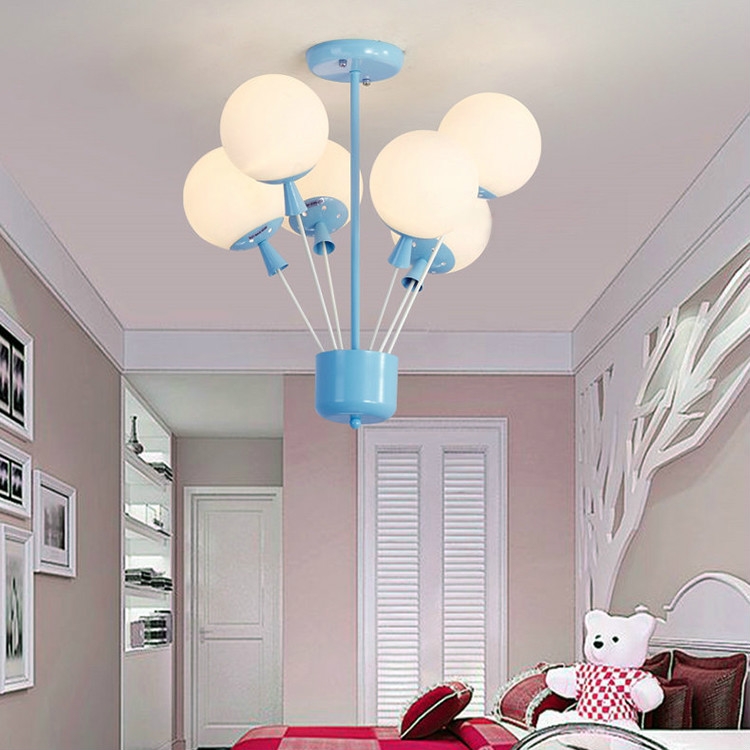 

Creative Bedroom Children Room Balloon Ceiling Chandelier with White Light LED 5W( Milk White Lamp Cover )