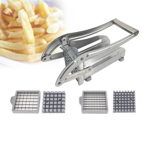Potato Chipper Slicer Chip Cutter Chopper Maker Stainless Steel French Fry Tool