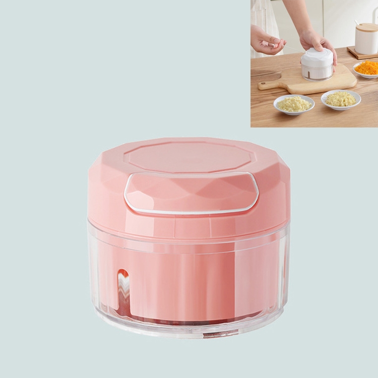 

Household Multi-function Kitchen Garlic Device Manual Pounding Garlic(Pink)