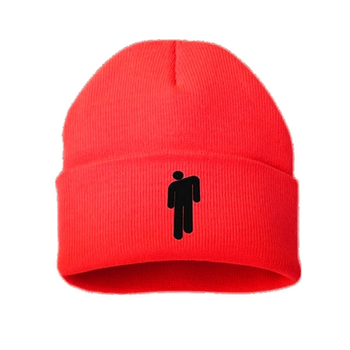 

Winter Men and Women Acrylic Color Humanoid Embroidery Pattern Knit Hat Hip Hop Cap(Red)