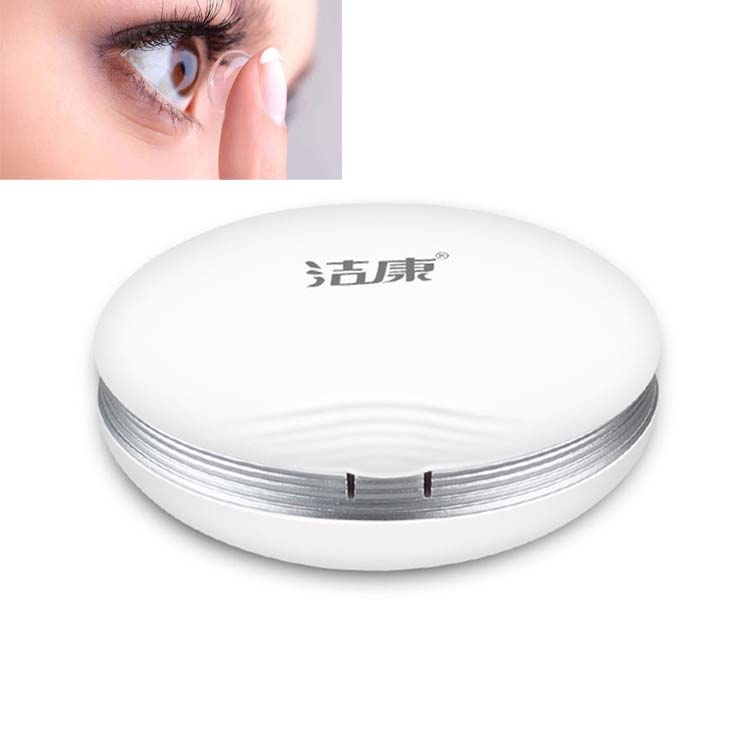 

Jie Kang Contact Lens Cleaner and Contact Lens Automatic Cleaning Machine Box(Silver Edge White)