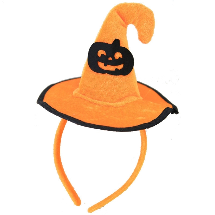 

Halloween Witch Hat Dress Elegant Party Costume Cap For Children's Party Toys Caps Cosplay(Pumpkin)