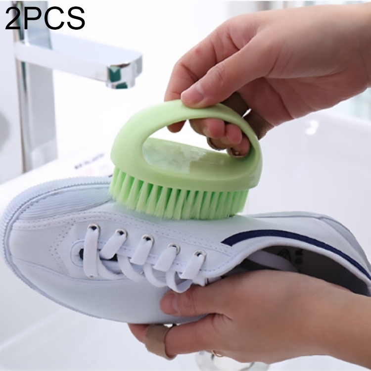 

2 PCS Multi Functional Soft Hair Laundry Washing Shoes Bathroom Cleaning Brush(Green)
