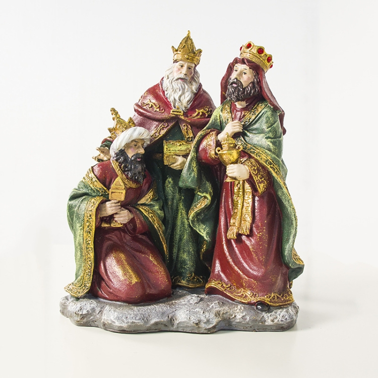 

2 PCS Christmas Creative Resin Painted Decorations(Color)