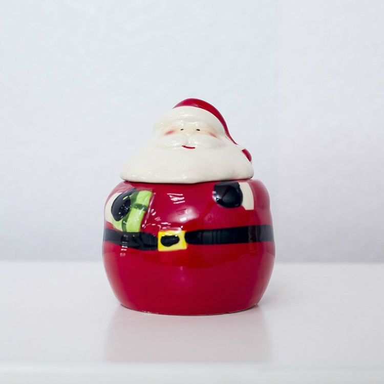 

2 PCS Creative Christmas Kitchen Decorating Ceramic Spice Jar(Gift)