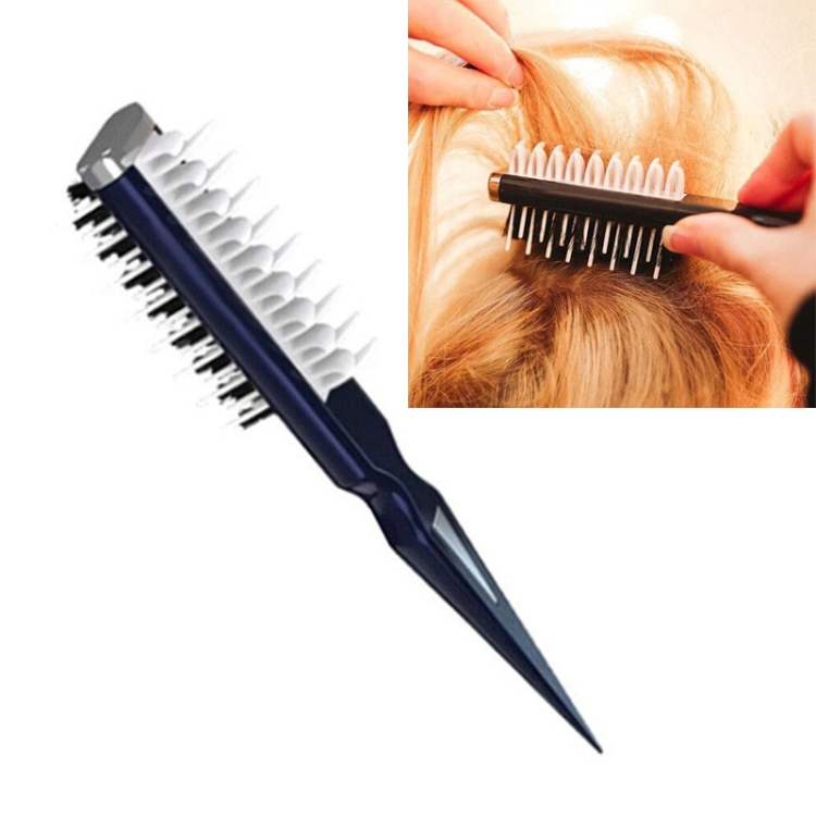 

3 PCS Fluffy Shark Fin Portable Comb Professional Hair Dryer Hair Styling Comb(Black)