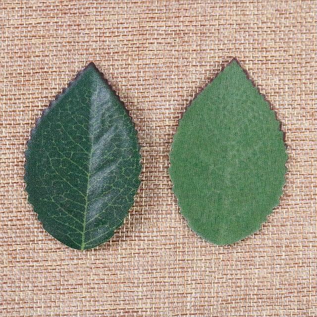 

200 PCS Artificial Plant Simulation Monolithic Silk Cloth Rose Leaves Home Decoration