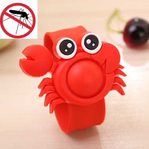 

Creative Environmental Protection Silicone Cartoon Baby Anti-mosquito Bracelet Plant Eessential Oil Mosquito Repellent Hand Strap(Crab)