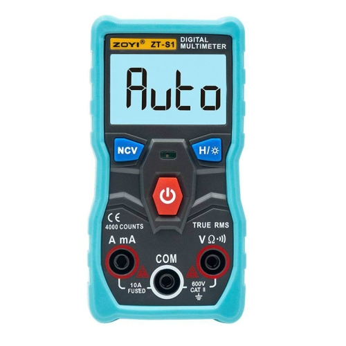 

ZOYI Portable Electric Measurement Automatic Intelligent Gear Recognition Mini Multimeter( ZT-S1Blue)