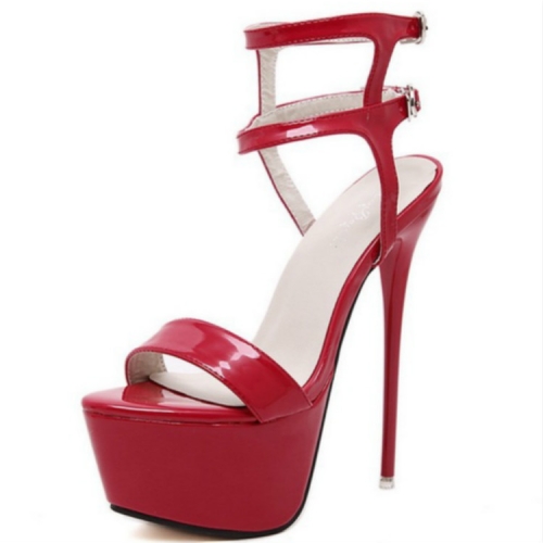 

Sexy Nightclub Super High Heels, Size:35(Red)