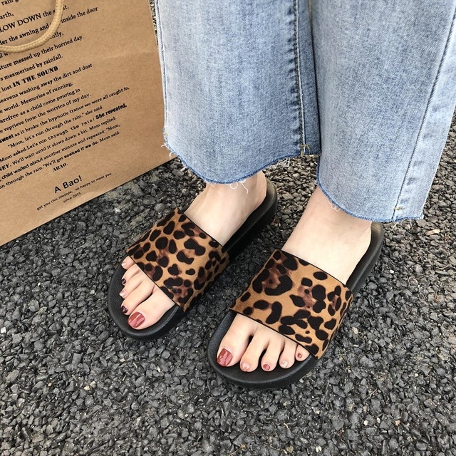 

Women Fashion Non-slip Leopard Slippers, Shoe Size:36(Leopard)