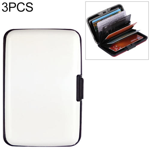 

3 PCS Multi-card Credit Card Package Card holder Bank Card Bag(White)