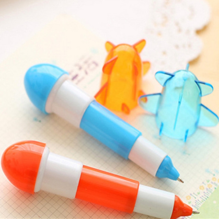 

10 PCS Retractable Plane Ball Point Pen Office School Stationery Kids Party Gift Random Color Delivery