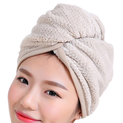 

Womens Magic Quick Dry Bath Hair Drying Towel Cap Bathing Tool(Khaki)
