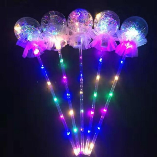 

20 PCS Color Flash Wave Ball Electric Children's Toys Flash Stick LED Ball Party Concert Supplies, Specification:No Accessory Magic Wand