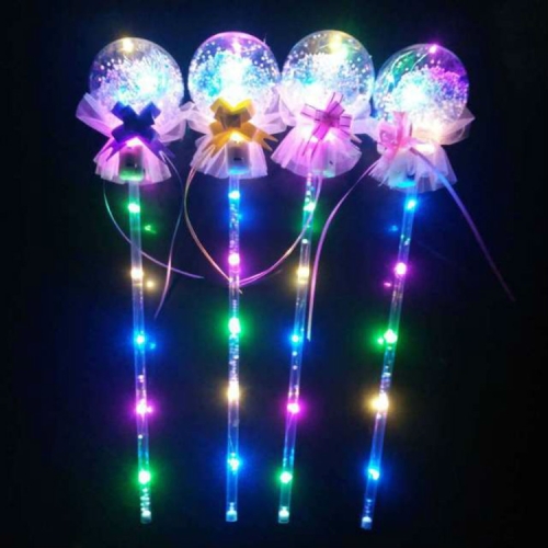 

20 PCS Color Flash Wave Ball Electric Children's Toys Flash Stick LED Ball Party Concert Supplies, Specification:Pull Flower Magic Wand