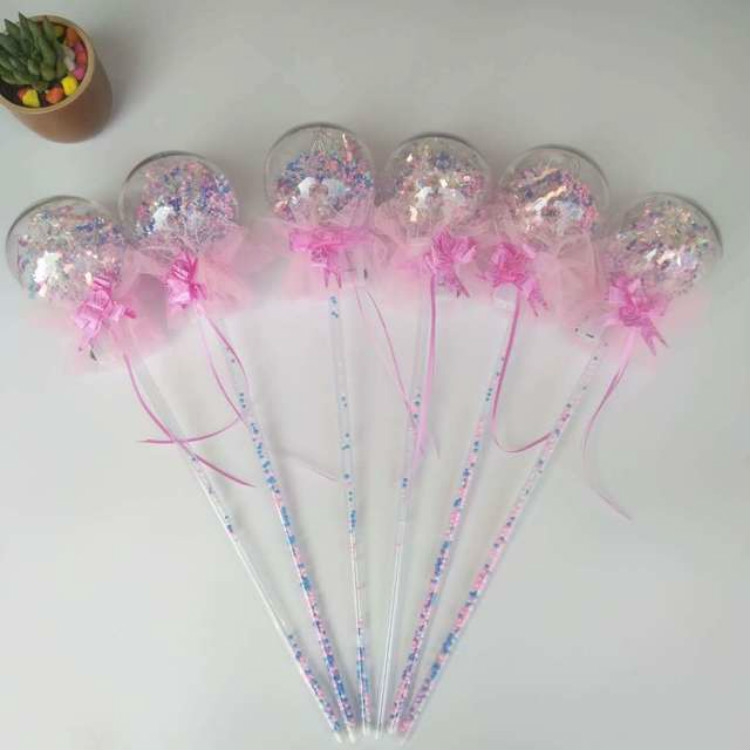 

20 PCS Color Flash Wave Ball Electric Children's Toys Flash Stick LED Ball Party Concert Supplies, Specification:No Lamp Pull Knot Magic Wand