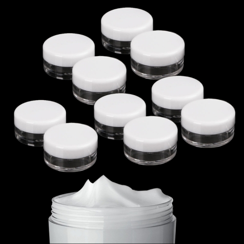 

10 PCS Mini 5ml gram test cream, cosmetic plastic bottle, Size:5ml