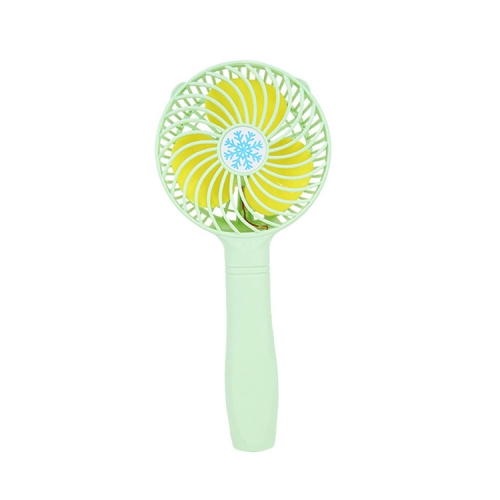 

USB Mute Rechargeable Handheld Dormitory Desktop Portable Student Small Electric Fan(Green)