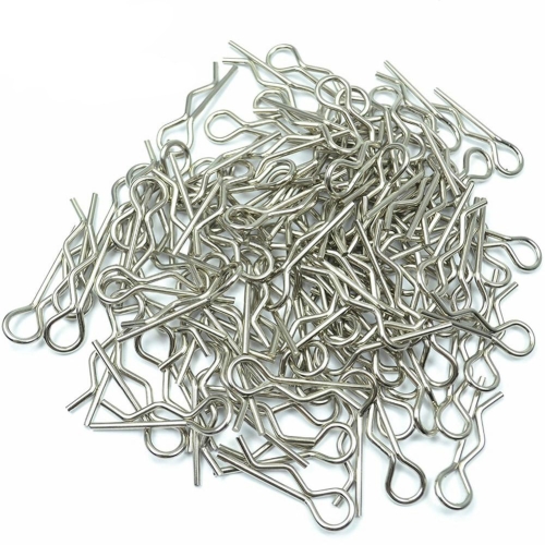 

1000 PCS / Pack Stainless Body Shell Clip Pin Electric Oil Truck Universal R Buckle, Specification:Small (1/10 car)