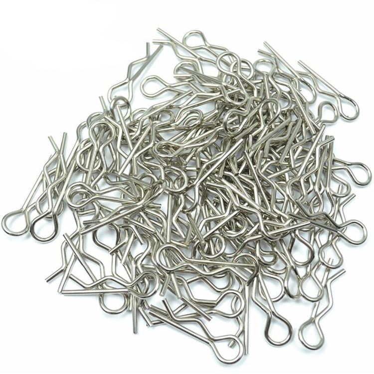 

1000 PCS / Pack Stainless Body Shell Clip Pin Electric Oil Truck Universal R Buckle, Specification:Large (1/8 car)