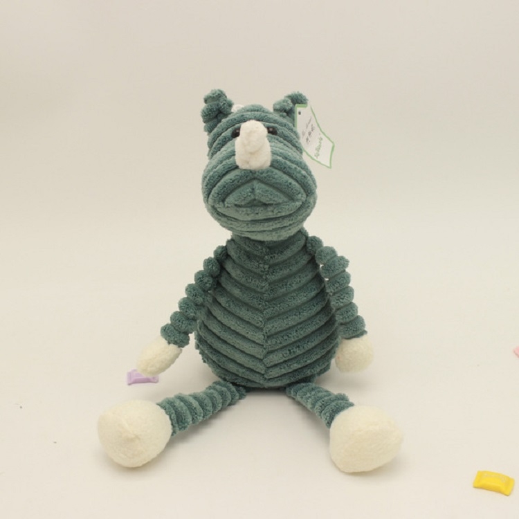 

Striped Animal Plush Toy Doll Creative Animal Doll, Type:Rhinoceros, Height:15cm