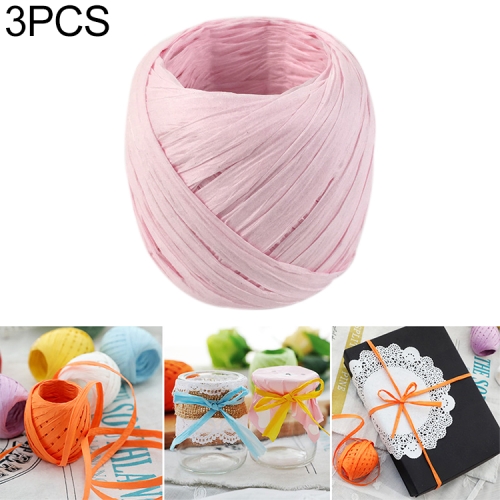 peach raffia ribbon