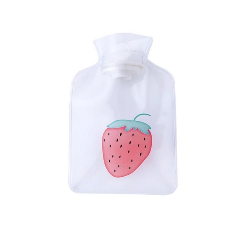 

2 PCS Mini Transparent Cartoon Plants PVC Water-filling Hot Water Bag Portable Hand Warmer, Size:10.7*15.7cm(Big Strawberry)