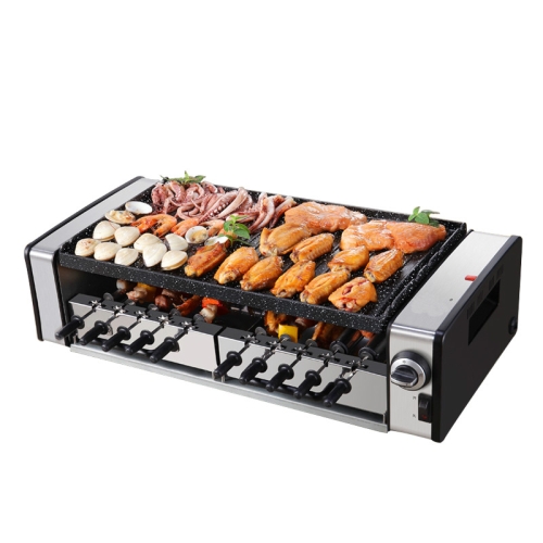 

Household Electric Oven Smoke-free Non Stick Electric Baking Pan Grill Skewers Household Barbecue Grill Machine