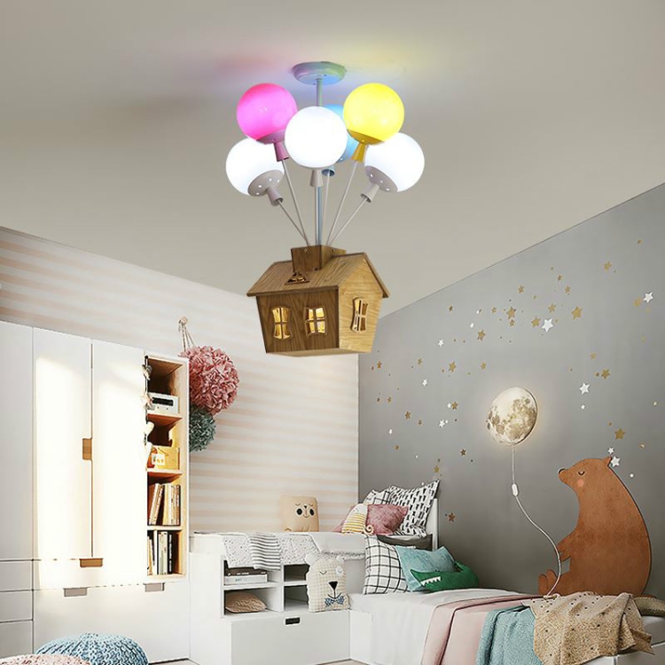 

8 Heads Modern Led Fly House Ceiling Pendant Light Decorative Lighting for Kids Room(White Light)