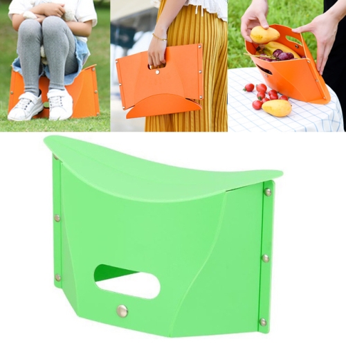 

Outdoor Picnic Portable Multi-functional Creative Plastic Folding Stool Chair( Green)