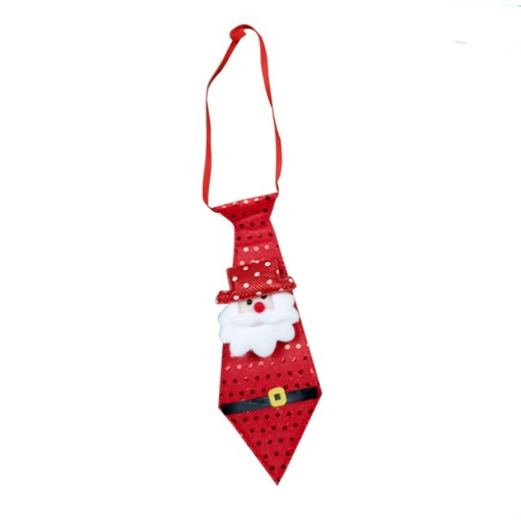 

LED Lights Christmas Glow Sequins Tie Children Cartoon Tie Decoration, Type:Glowing Old Man