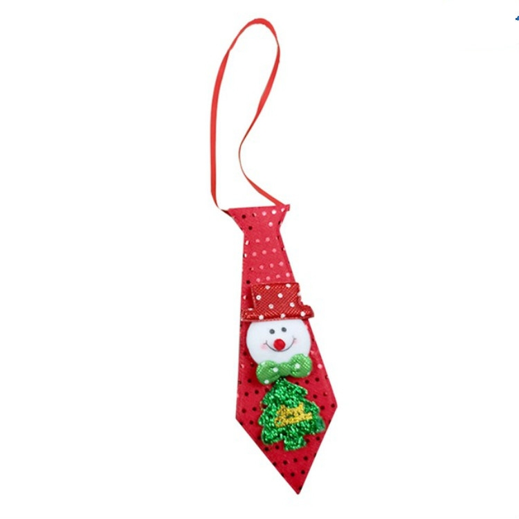 

LED Lights Christmas Glow Sequins Tie Children Cartoon Tie Decoration, Type:Glowing Snowman