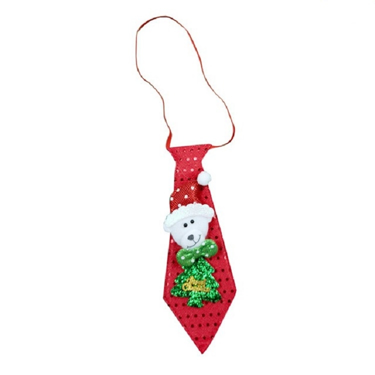 

LED Lights Christmas Glow Sequins Tie Children Cartoon Tie Decoration, Type:Glowing Bear