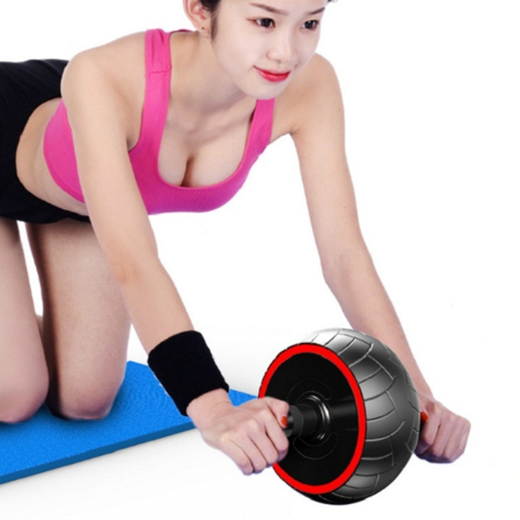 

Household Fitness Equipment Tire Texture Abdominal Wheel for Men / Women(Red )