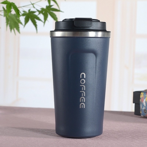 

Double Stainless steel 304 Coffee Mug Car Thermos Mug Travel Thermo Cup 380ml(Blue)