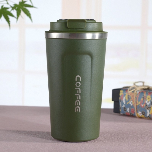 

Double Stainless steel 304 Coffee Mug Car Thermos Mug Travel Thermo Cup 510ml(Green)