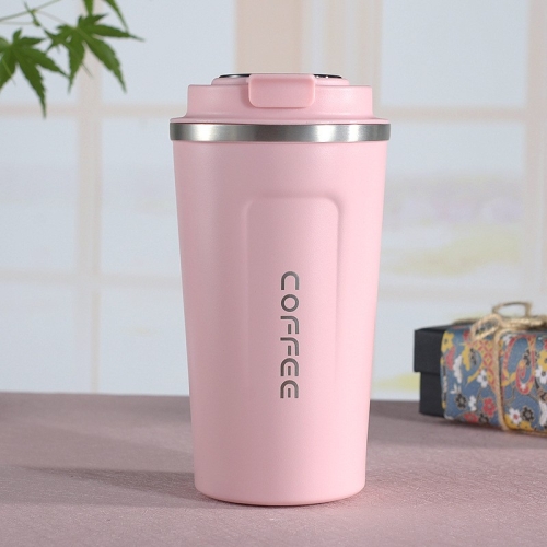 

Double Stainless steel 304 Coffee Mug Car Thermos Mug Travel Thermo Cup 510ml(Pink)