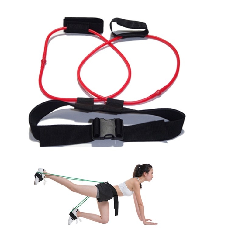 

Leg Training Elastic Band Natural Latex Yoga Stretch Band Fitness Supplies, Color:Red 20LB