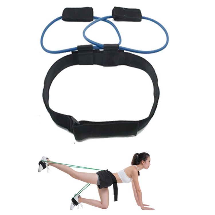 

Leg Training Elastic Band Natural Latex Yoga Stretch Band Fitness Supplies, Color:Blue 25LB