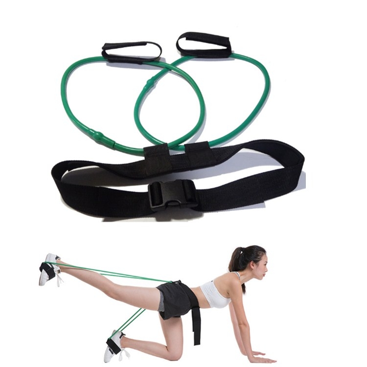

Leg Training Elastic Band Natural Latex Yoga Stretch Band Fitness Supplies, Color:Green 30LB