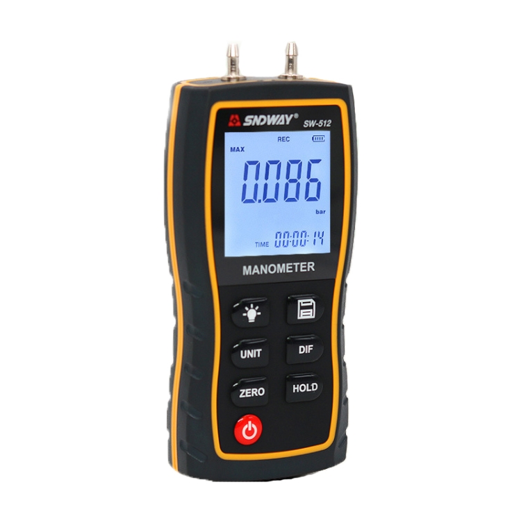 

SNDWAY SW512 High Precision Digital Positive and Negative Differential Pressure Tester