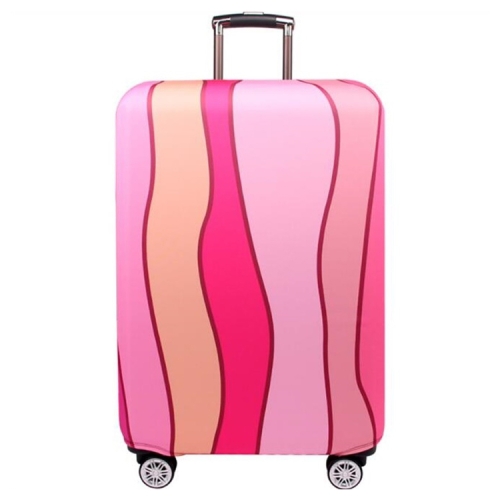 

Travel Abrasion-resistant Elastic Luggage Protective Cover Suitcase Dust Covers, Size:29-32 inch(Pink Ripple)