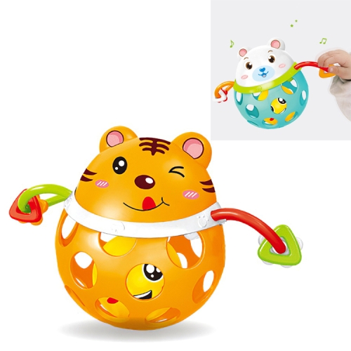 

Baby Animal Soft Plastic Can Bite Hand Toy Baby Educational Toys(Tiger)
