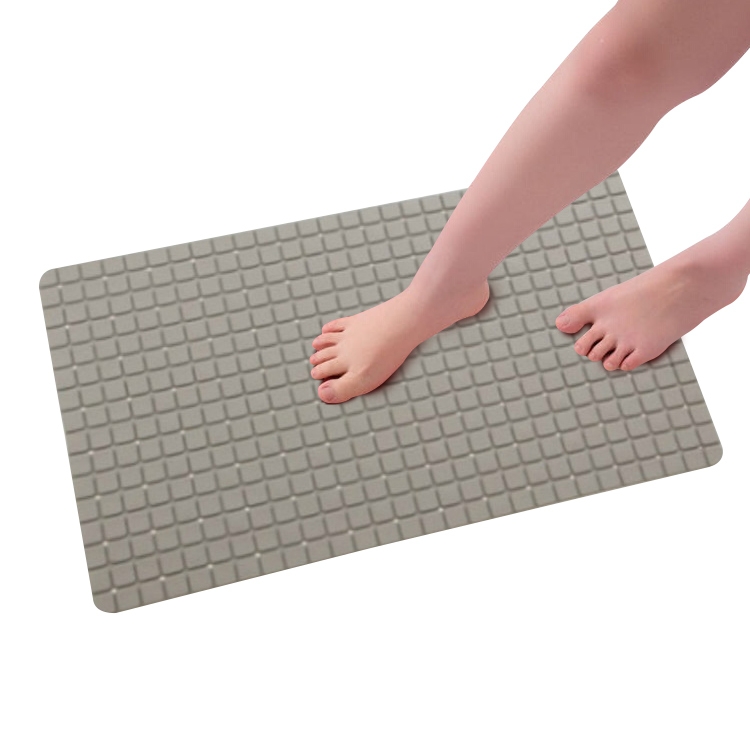 

PVC Anti Slip Toilet Bathroom Suction Sucker Bath Mats Carpet, Size: 71x40CM(Dark Gray)
