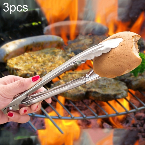 

3 PCS 9 inch Stainless Steel Food Clip Bread Barbecue Clip Baking Tools