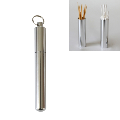 

Portable Toothpick Holder Creative Cigarette Case Metal Storage Box, Size:S